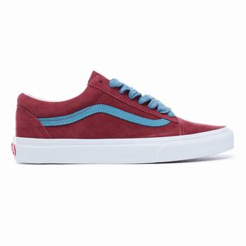 Vans Oversized Lace Old Skool - Naisten Tennarit - TummanPunainen Sininen